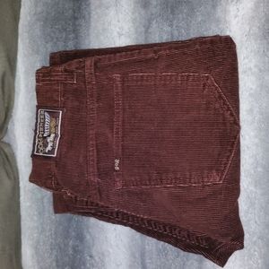 1970's vintage Gap pioneer maroon corduroy pants